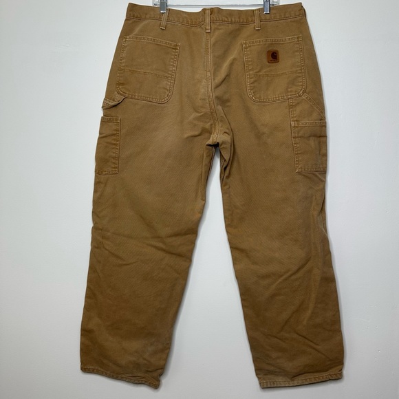 Carhartt Men’s Flannel-Lined Utility Work Pant Size 42 - Picture 4 of 8